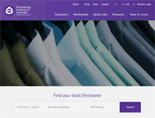 Tablet Screenshot of drycleanersweb.com.au